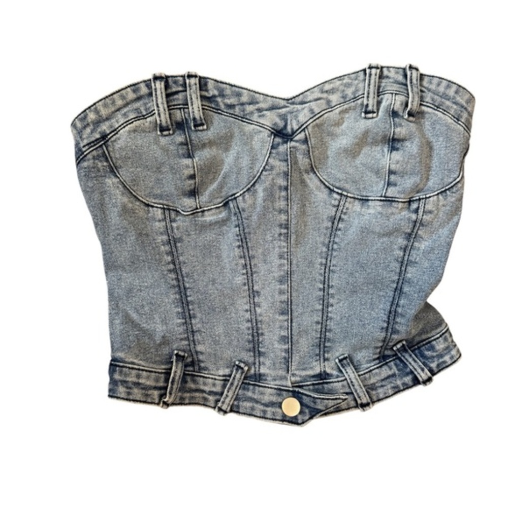 Simmi vintage Denim Bustier Top